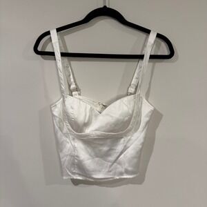 Princess Polly White Crop Top
